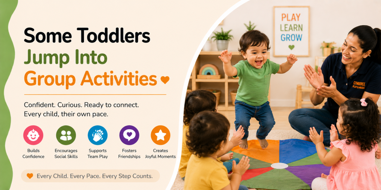 Some Toddlers Jump Into Group Activities